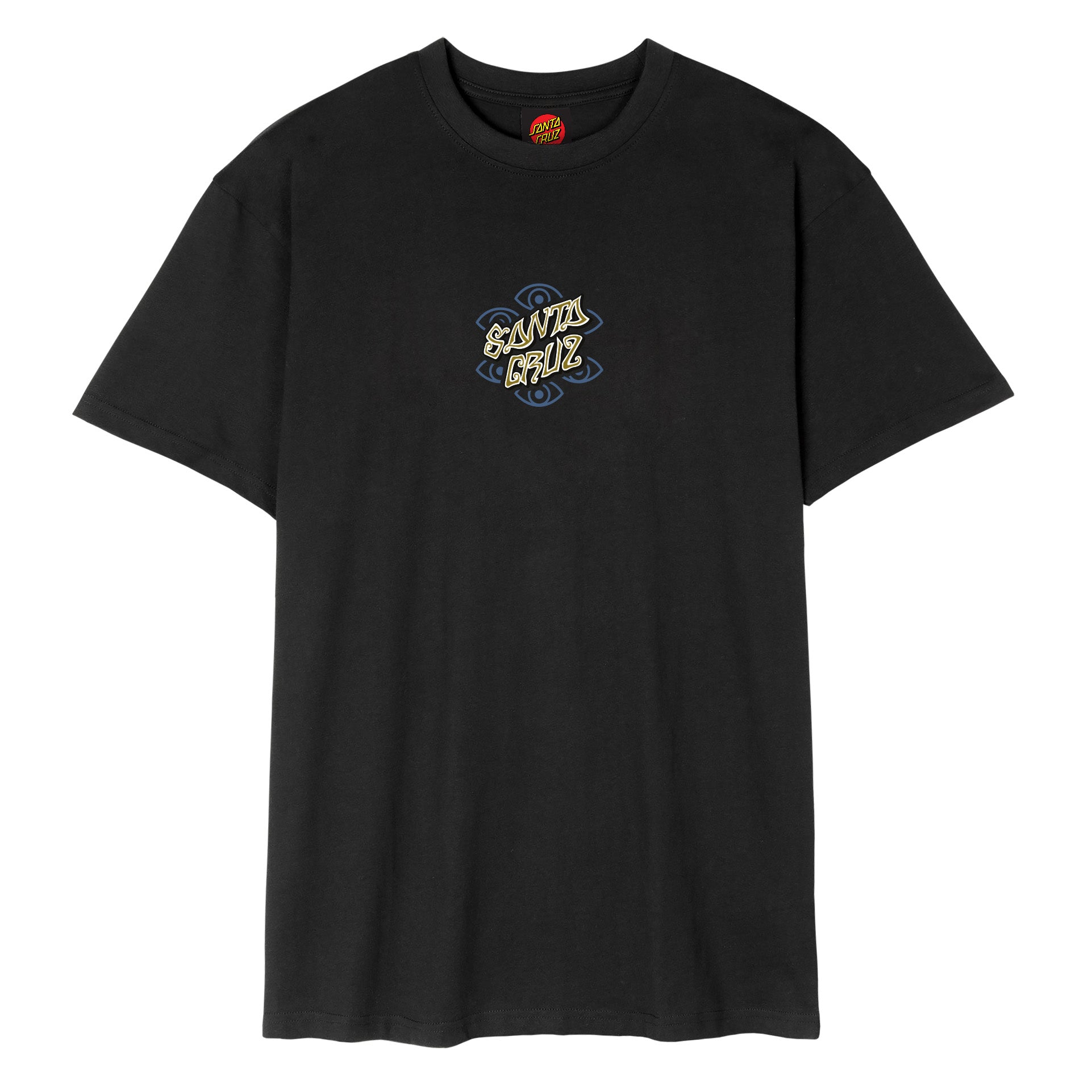 Santa Cruz Salba Eyes Dot Logo Tshirt-Black | Santa Cruz |