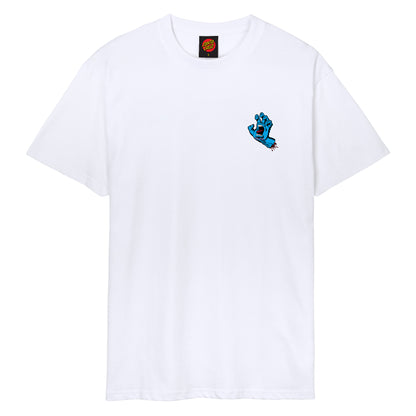 Santa Cruz Screaming Hand Chest Logo Tshirt-White | Santa Cruz | T Shirt