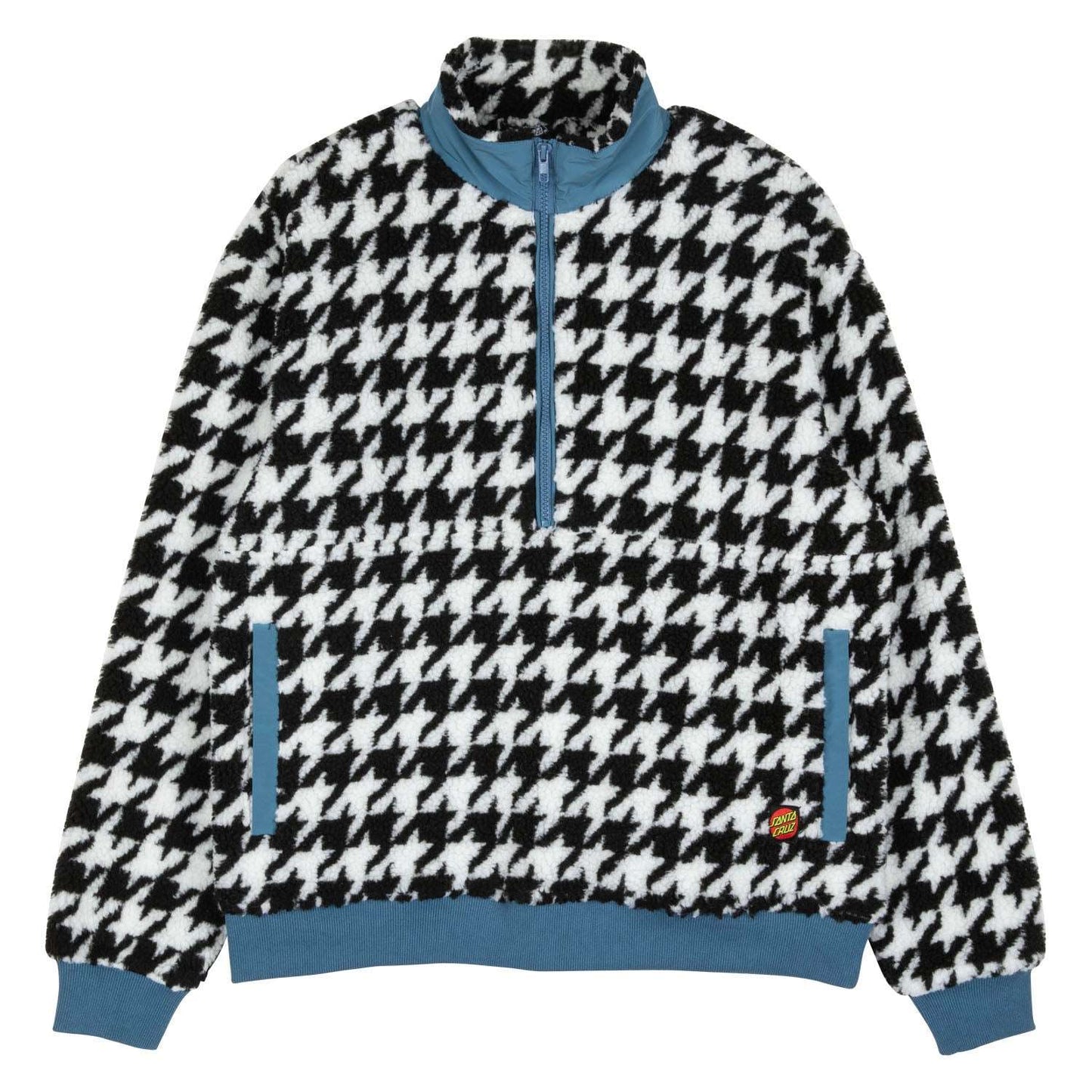 Santa Cruz Women's Astra Sherpa Fleece Jacket-Black/White 14 | Santa Cruz | Fleece