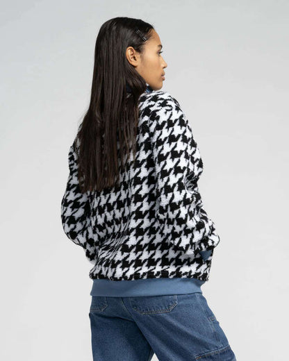 Santa Cruz Women's Astra Sherpa Fleece Jacket-Black/White | Santa Cruz | Fleece