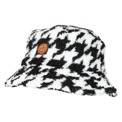 Santa Cruz Classic Dot Sherpa Bucket Hat Black White | Santa Cruz | Bucket hat