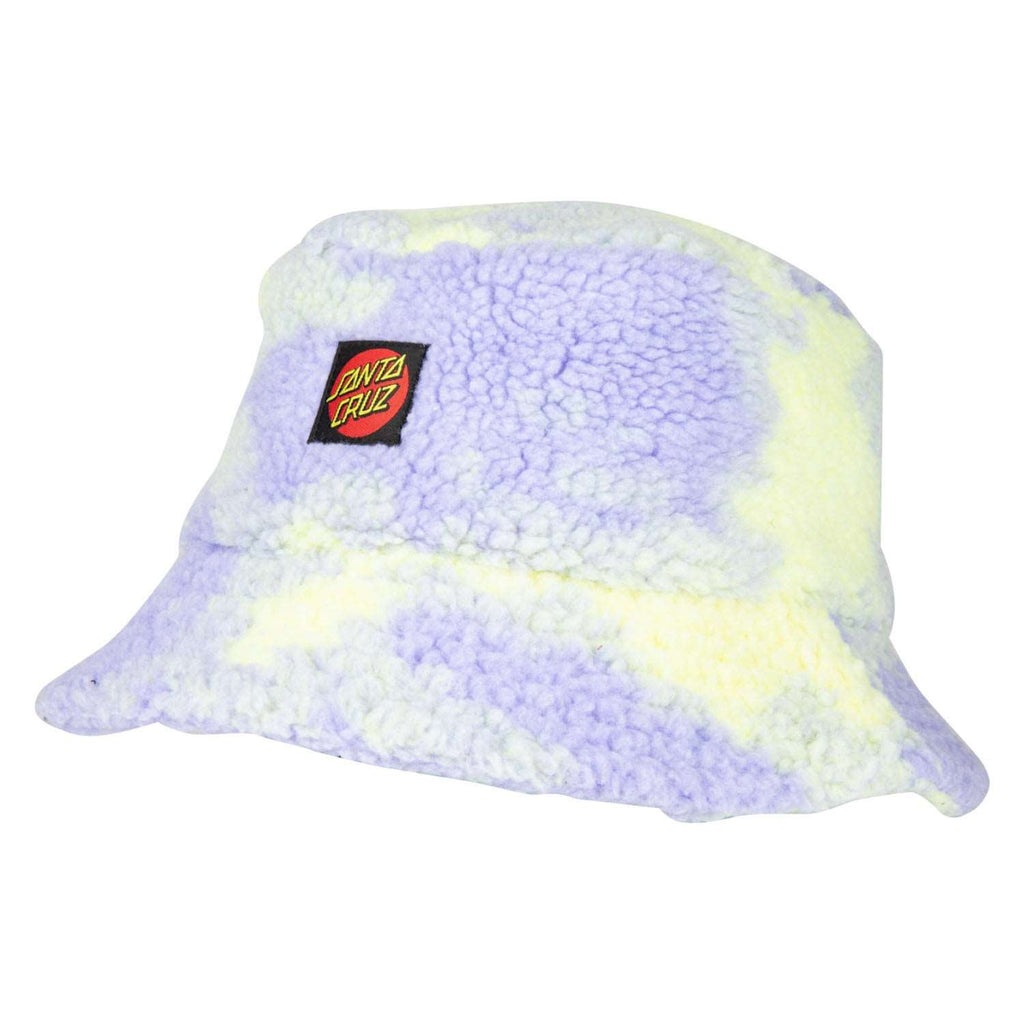 Santa Cruz Classic Dot Sherpa Bucket Hat Purple Yellow Tie Dye | Santa Cruz | Bucket hat
