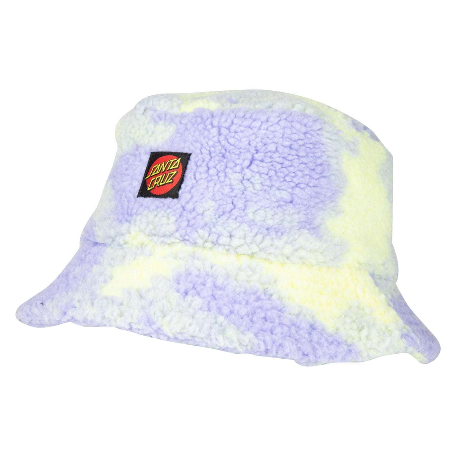 Santa Cruz Classic Dot Sherpa Bucket Hat Purple Yellow Tie Dye | Santa Cruz | Bucket hat