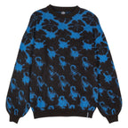 Santa Cruz Womens Meyer Freestyle Knit Crew-Blue/Black 14 | Santa Cruz | Sweatshirt