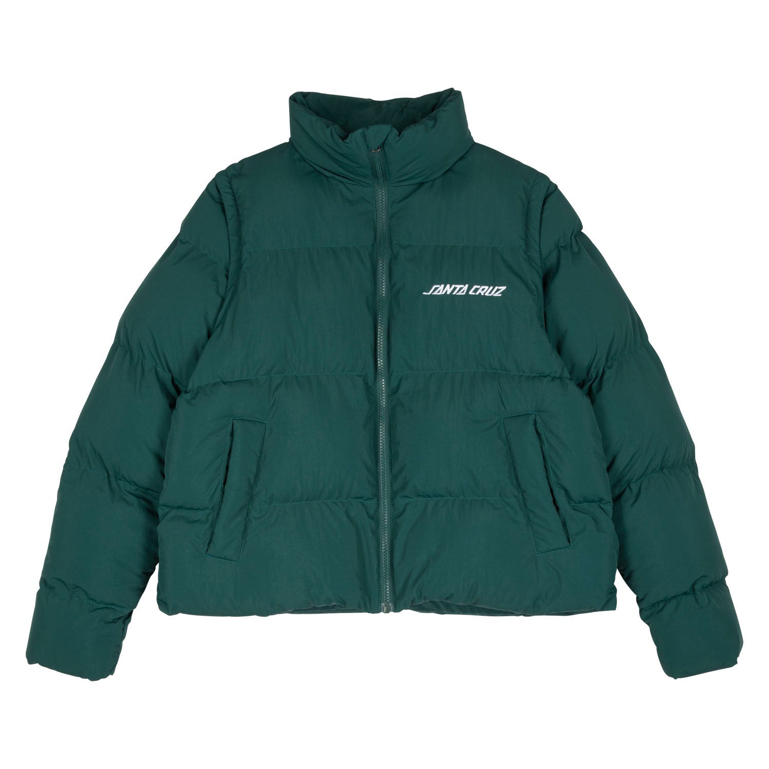 Santa Cruz Strip 2 in 1 Quilted Jacket-Emerald | Santa Cruz |