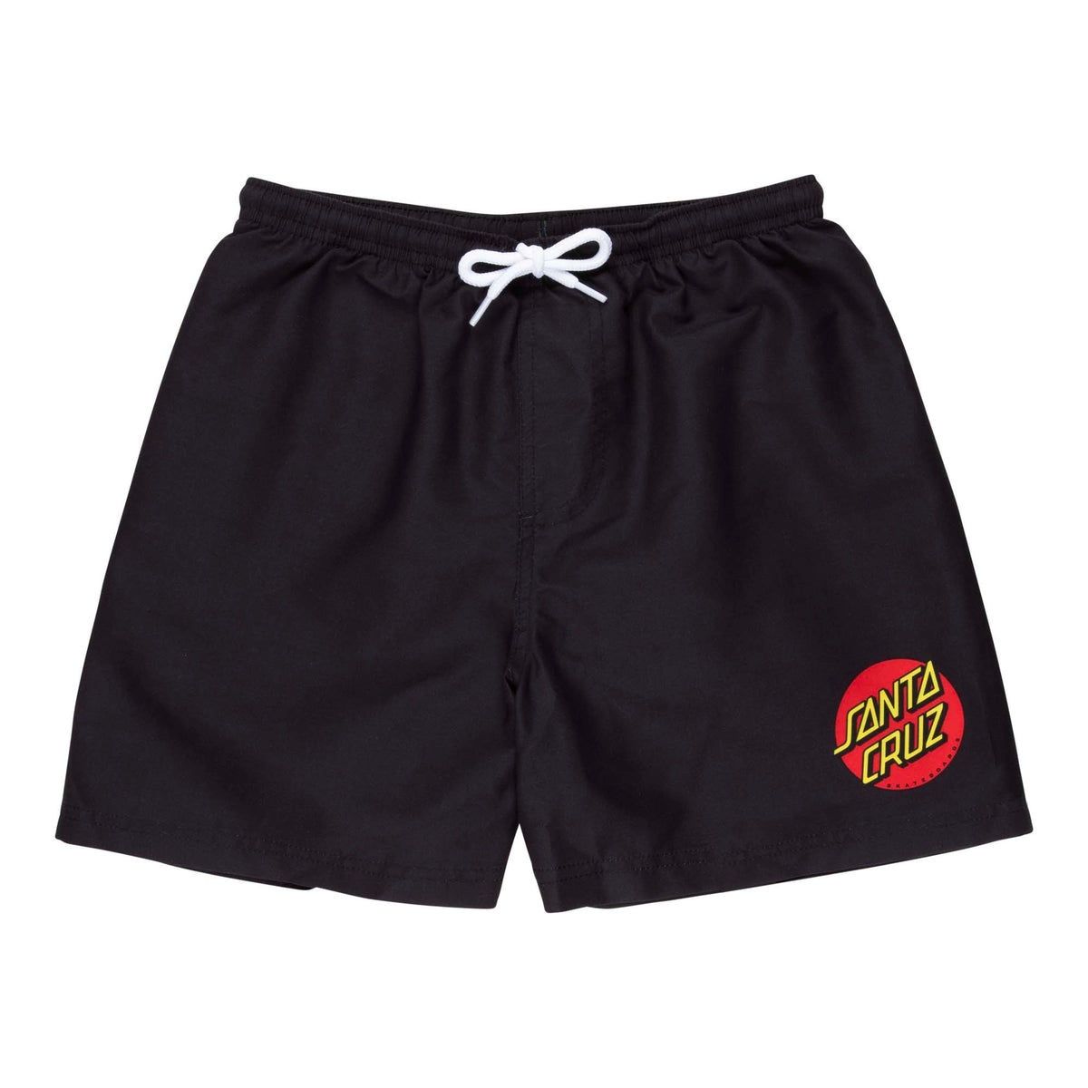 Santa Cruz Classic Dot Swim Shorts-Black | Santa Cruz | Shorts - Northshore Newquay - Surf/Skate Shop