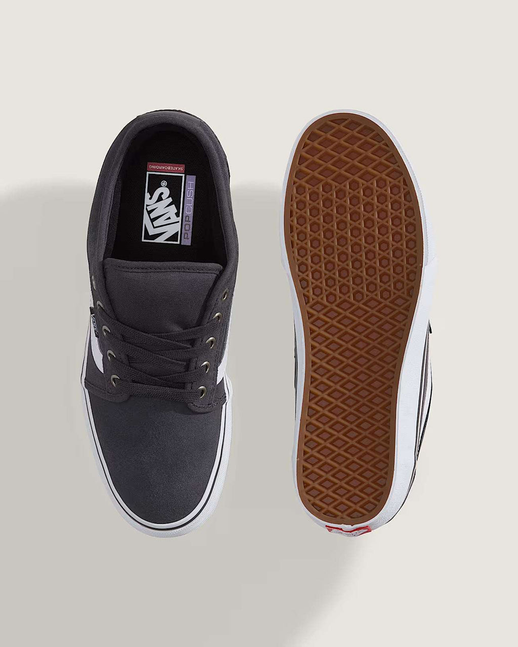 Vans Chukka Low Side Stripe-Charcoal/White | Vans | - Northshore Newquay - Surf/Skate Shop