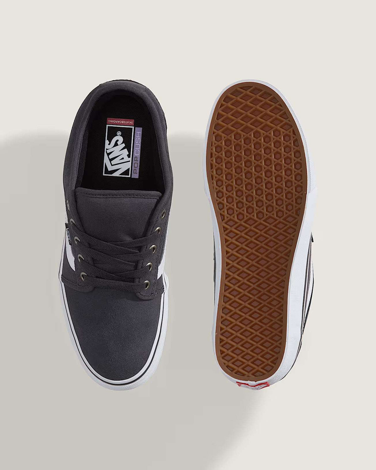 Vans Chukka Low Side Stripe-Charcoal/White | Vans | - Northshore Newquay - Surf/Skate Shop
