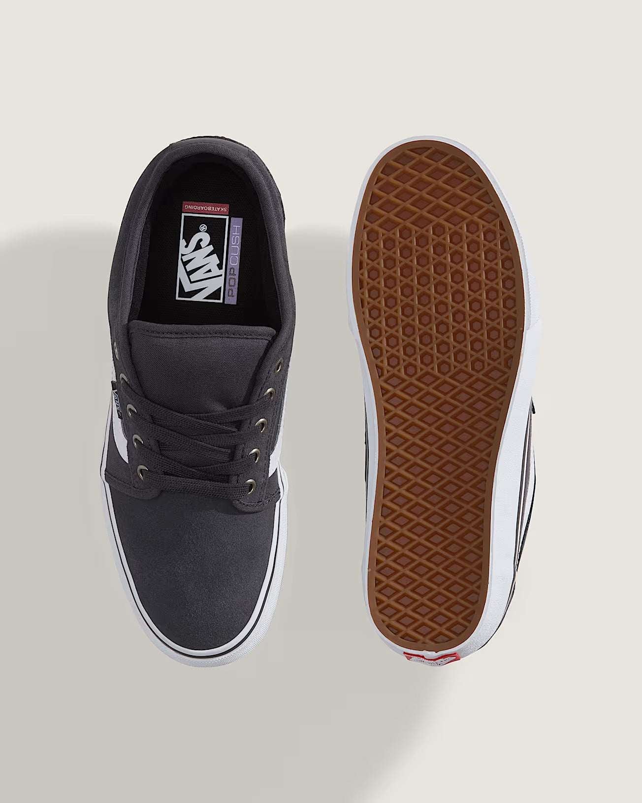 Vans Chukka Low Side Stripe-Charcoal/White | Vans | - Northshore Newquay - Surf/Skate Shop