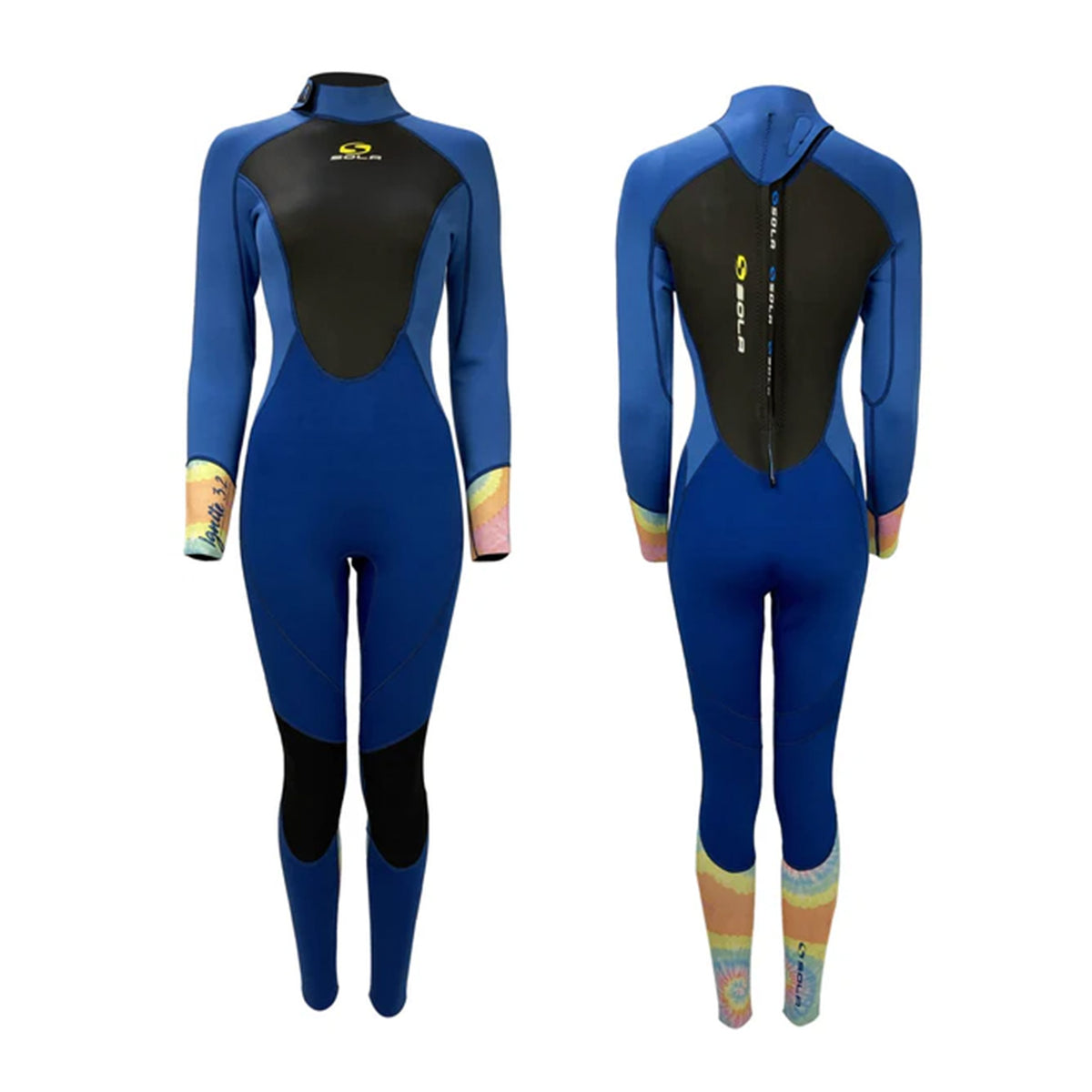 Sola Ladies Ignite Full 3/2 Wetsuit - Blue | Sola | Summer Wetsuit - Northshore Newquay - Surf/Skate Shop