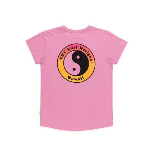 Town and Country Women's YY Logo T-shirt-Rose | Town and country | - Northshore Newquay - Surf/Skate Shop