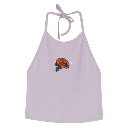 Santa Cruz Rose Glimmer Halter Top-Pale Lavender UK14 | Santa Cruz |