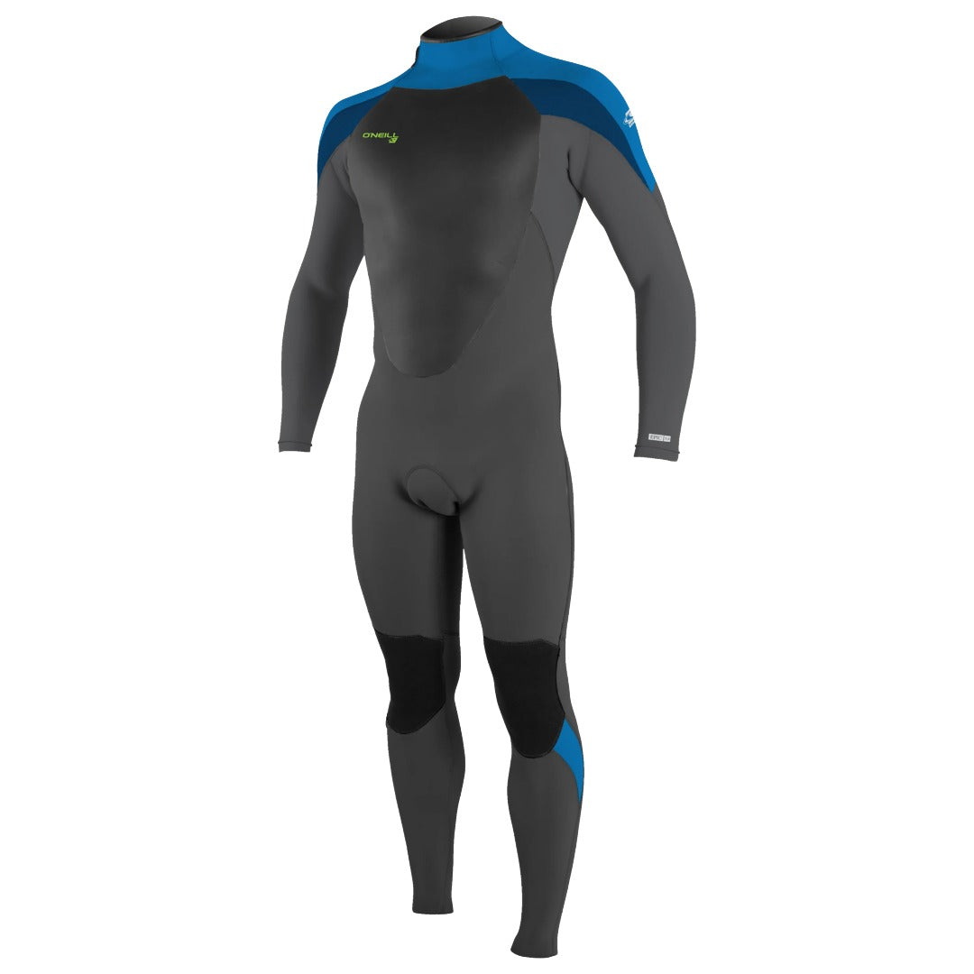 O’NEILL KIDS EPIC 4/3MM BACK ZIP FULL WETSUIT | BLACK / BALI BLUE | O’neill | Winter Wetsuit - Northshore Newquay - Surf/Skate Shop