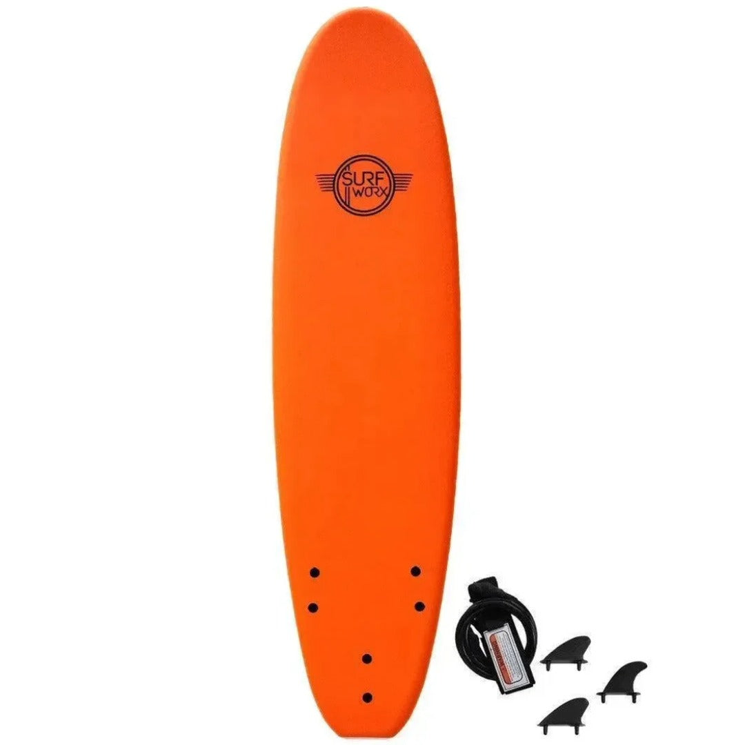 Surfworx Base Mini Mal Foamie - Orange | Surfworx | surfboard - Northshore Newquay - Surf/Skate