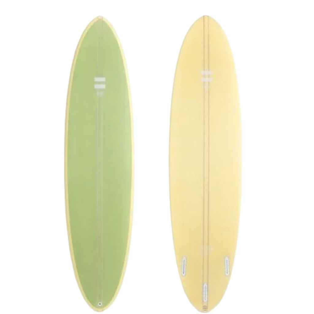 Indio “ The Egg “ Surfboard- Cream Olive | Indio | Epoxy Surfboard - Northshore Newquay - Surf/Skate Shop