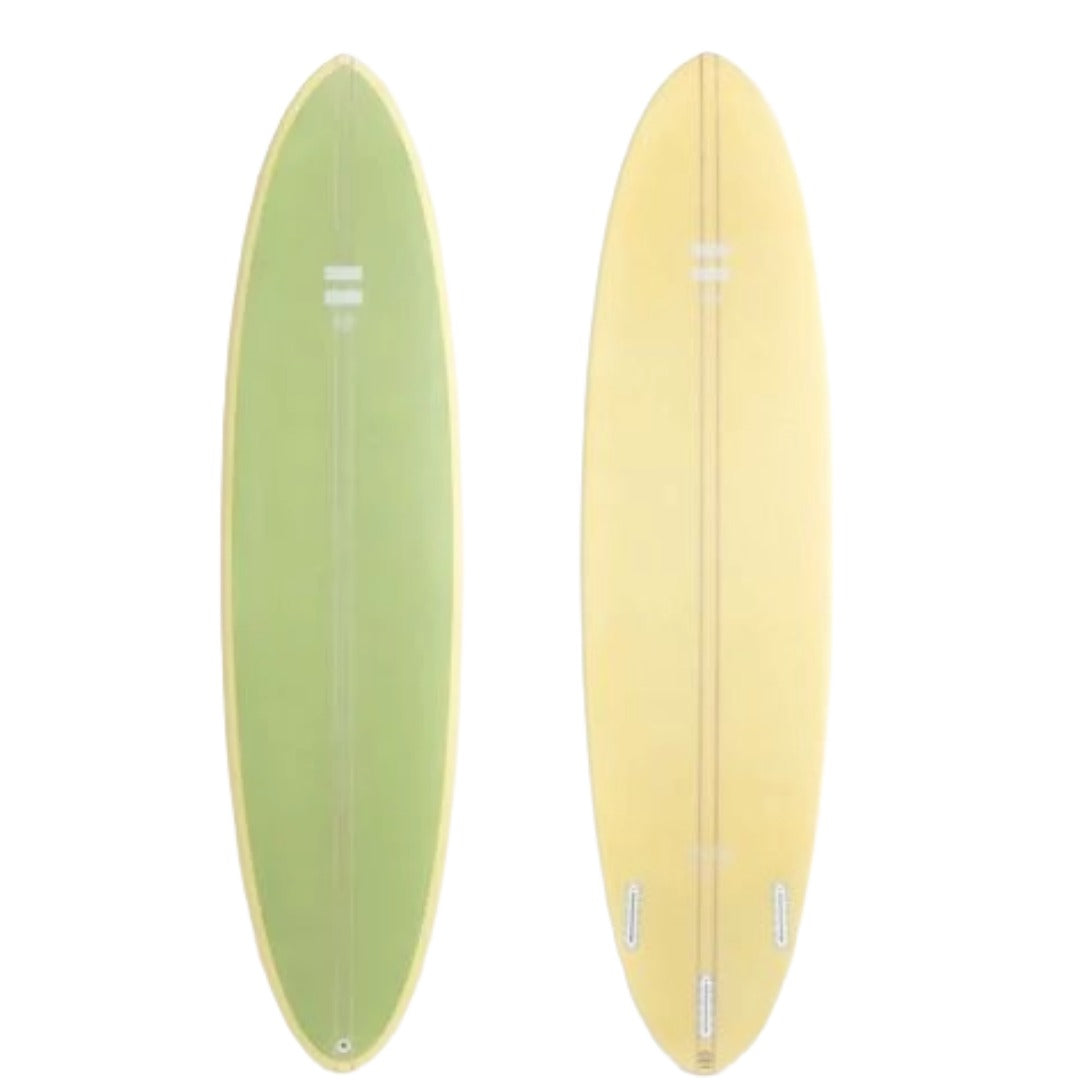 Indio “ The Egg “ Surfboard- Cream Olive | Indio | Epoxy Surfboard - Northshore Newquay - Surf/Skate Shop