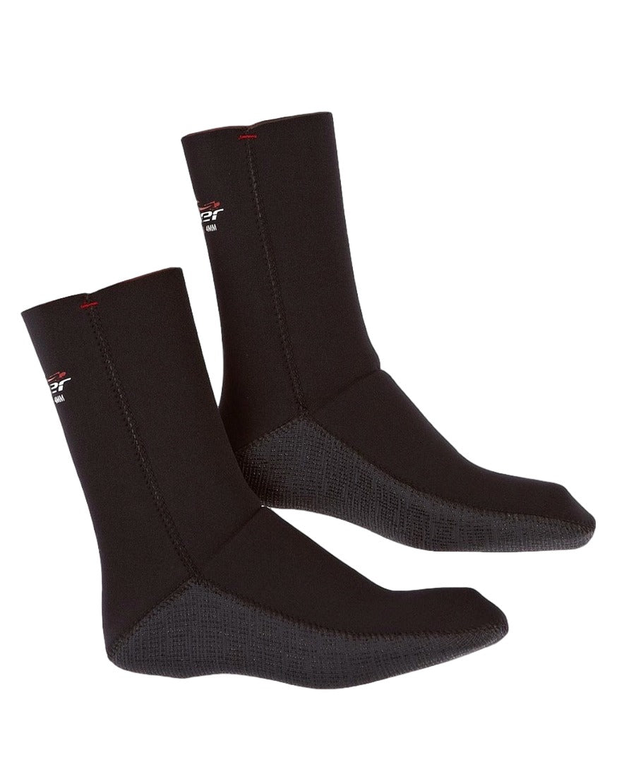 Alder Burn 4mm Wetsuit Socks - Black | Alder | wetsuit socks - Northshore Newquay - Surf/Skate Shop