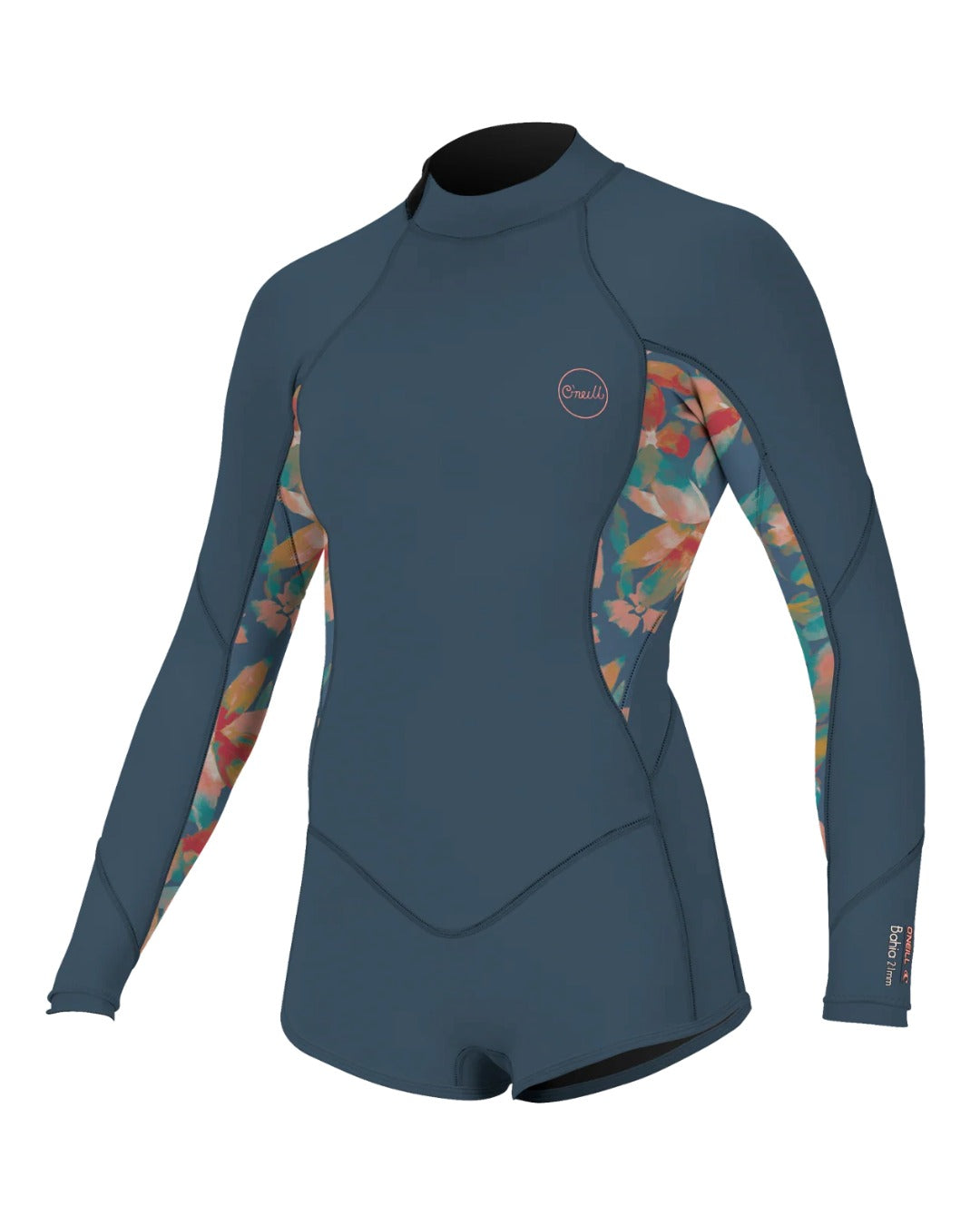 O’Neill Girls Bahia L/S Short Leg Spring Wetsuit - Copenblue | O’neill | Summer Wetsuit - Northshore Newquay - Surf/Skate Shop
