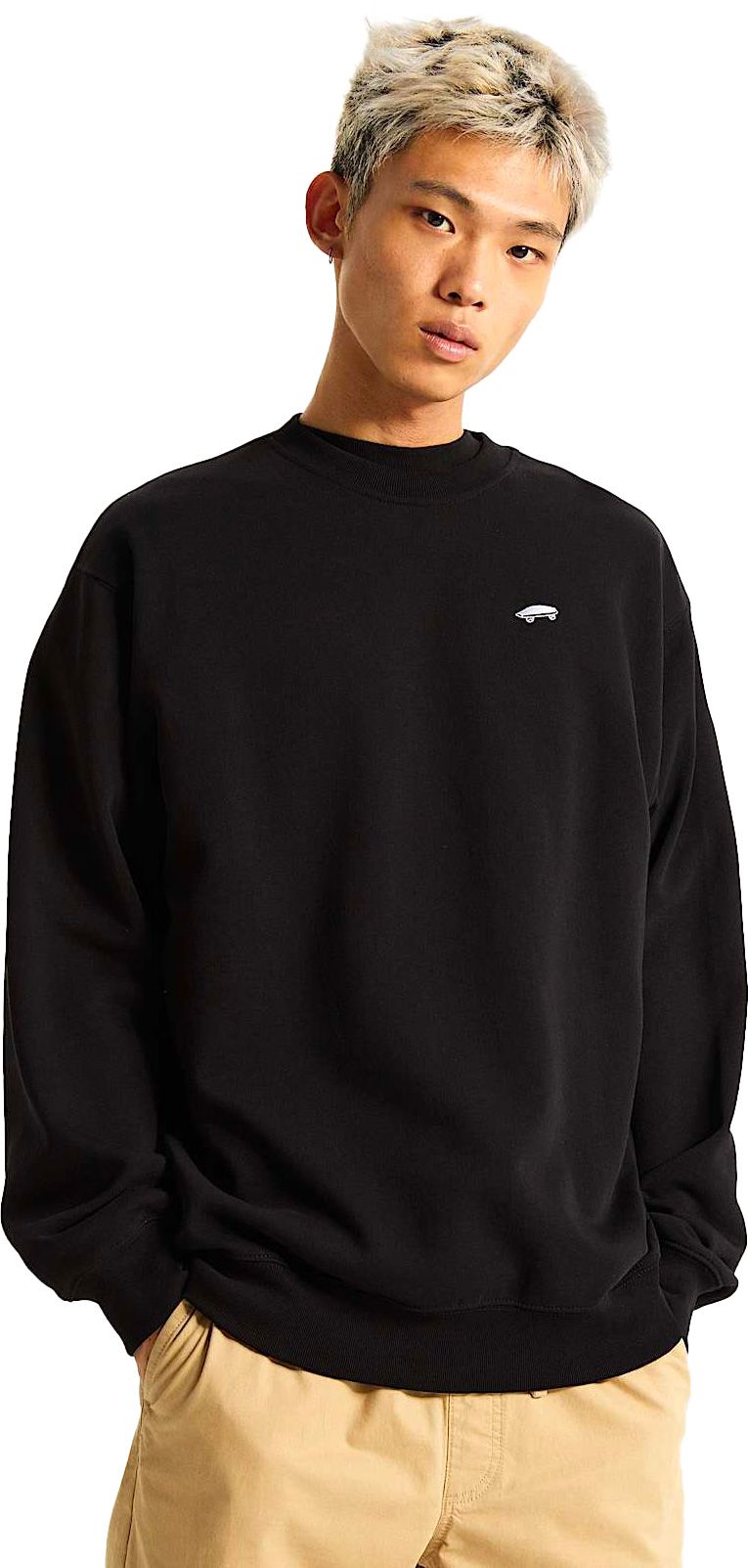 Vans SALTON LOOSE FT CREW - Black | Vans | Mens Sweatshirts - Northshore Newquay - Surf/Skate Shop