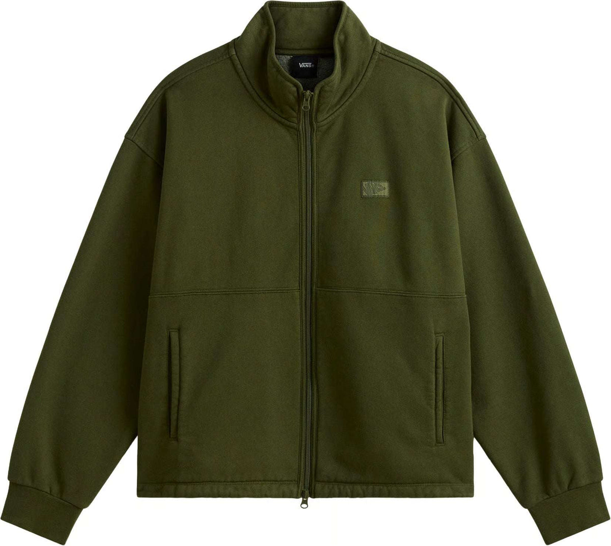 Vans Full Zip Mock Neck Flee Green Balsam | Vans | - Northshore Newquay - Surf/Skate Shop