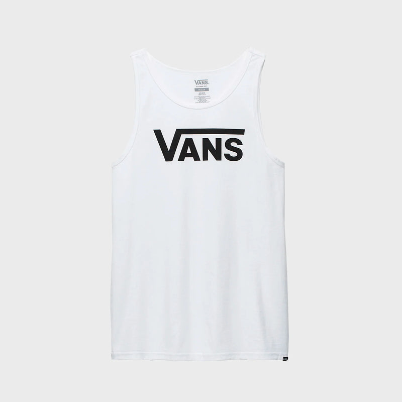 Vans Classic Tank- White/Black L | Vans | Tank top - Northshore Newquay - Surf/Skate Shop