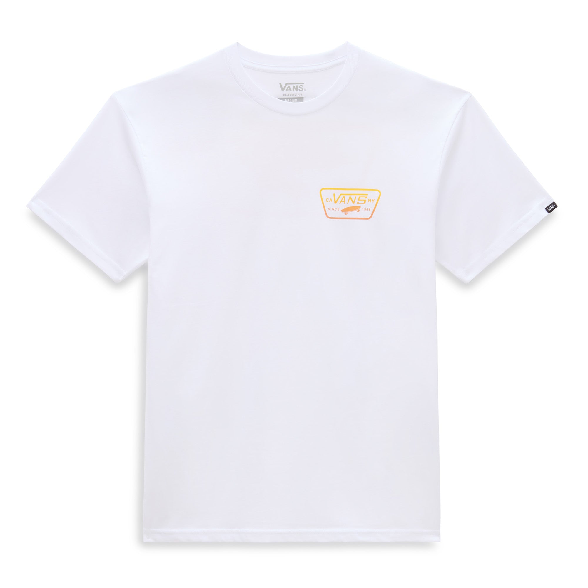 Vans Men's Full Patch Back T-shirt-White/Copper Tan | Vans | T Shirt - Northshore Newquay - Surf/Skate