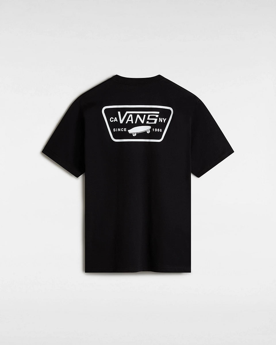 Vans Men s Full Patch T shirt Black White