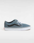 Vans Skate Chukka Low Sidestripe Shoes-Black/Slate Blue | Vans | Skate Shoes