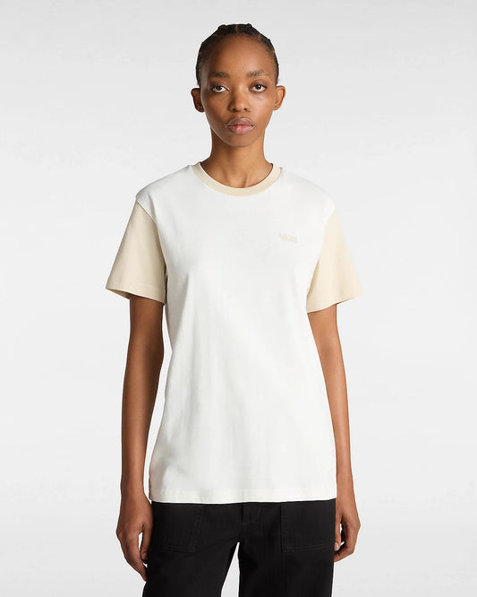 Vans Colorblock T-Shirt-Marshmallow/Oatmeal XL | Vans |