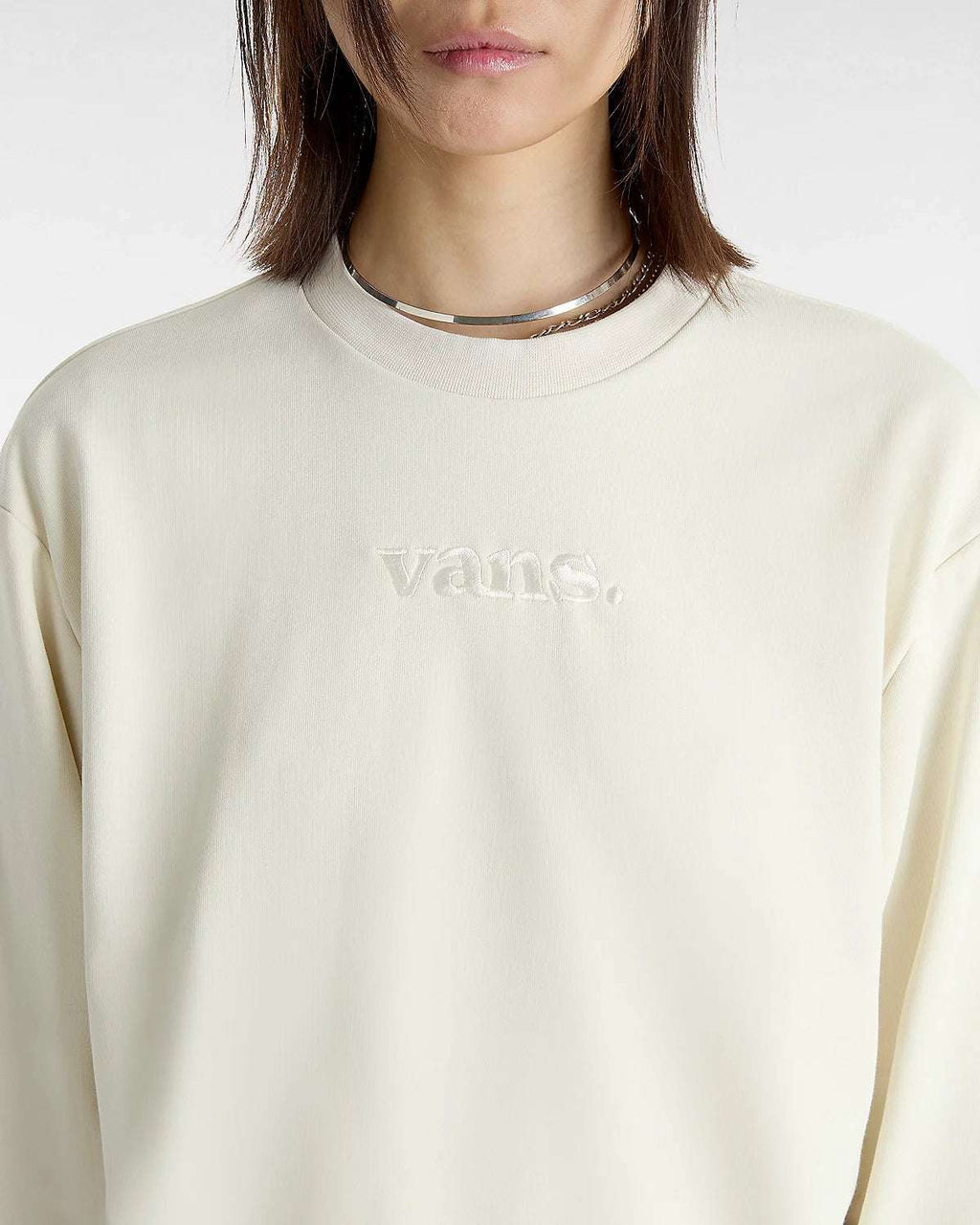 Vans Essential FT Relaxed Crew Sweatshirt-Marshmallow | Vans | Sweatshirt