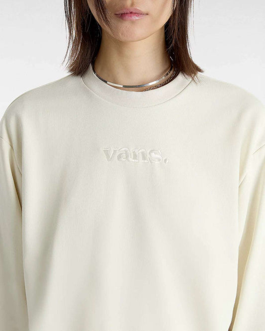 Vans Essential FT Relaxed Crew Sweatshirt-Marshmallow | Vans | Sweatshirt