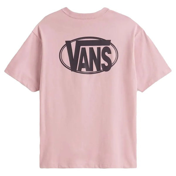 Vans OVAL LOGO LOOSE SS TEE - Misty Mauve | Vans | Mens T-Shirts - Northshore Newquay - Surf/Skate Shop