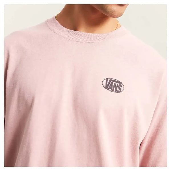 Vans OVAL LOGO LOOSE SS TEE - Misty Mauve | Vans | Mens T-Shirts - Northshore Newquay - Surf/Skate Shop