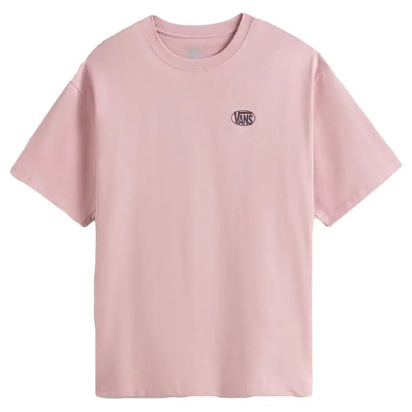Vans OVAL LOGO LOOSE SS TEE - Misty Mauve | Vans | Mens T-Shirts - Northshore Newquay - Surf/Skate Shop
