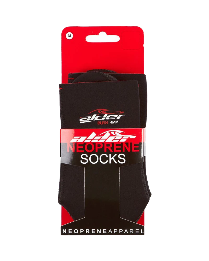 Alder Burn 4mm Wetsuit Socks - Black | Alder | wetsuit socks - Northshore Newquay - Surf/Skate Shop