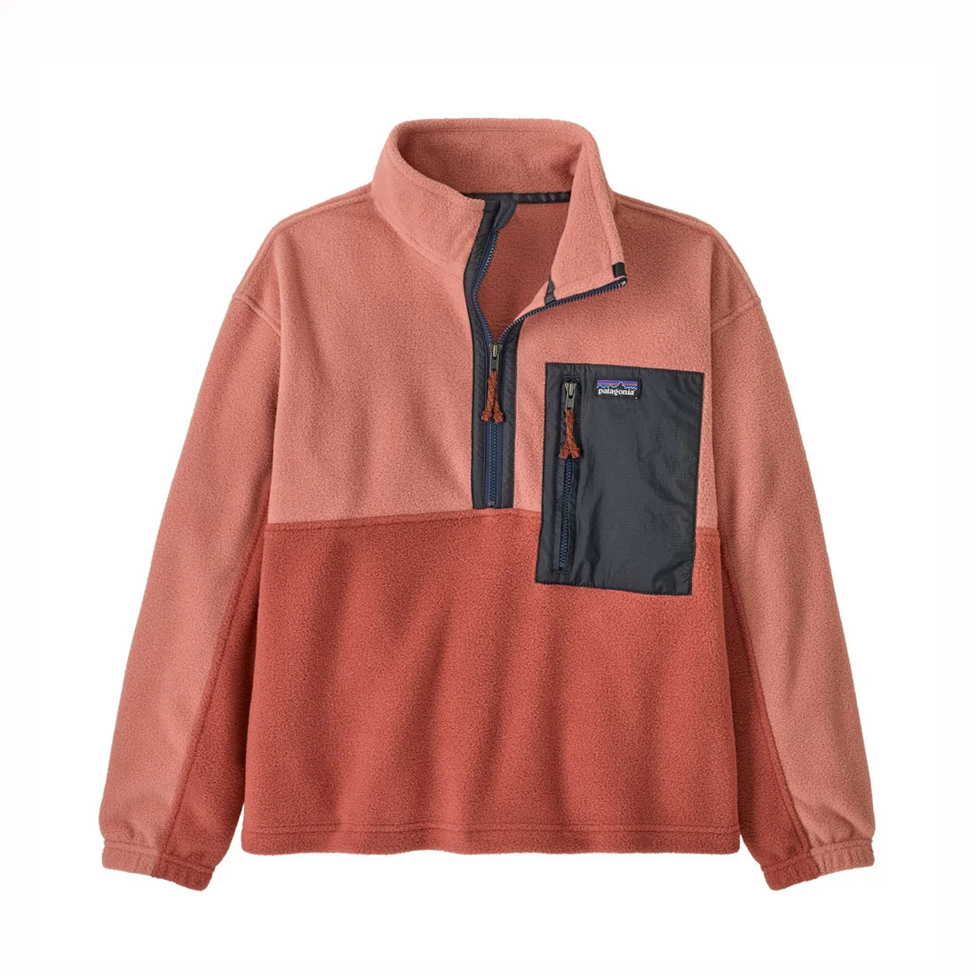Patagonia Kids Microdini 1/2 Zip Pullover-Potters Red