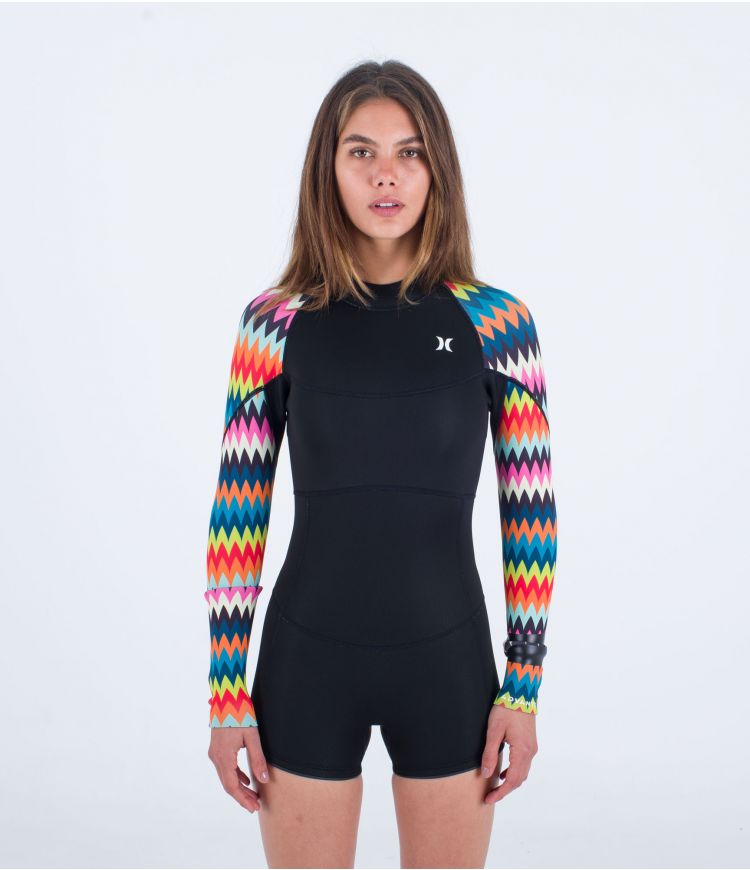 HURLEY - ADVANT - 2MM - SHORTY SPRINGSUIT - BLACK/WAVE | Hurley | Summer Wetsuit - Northshore Newquay - Surf/Skate Shop