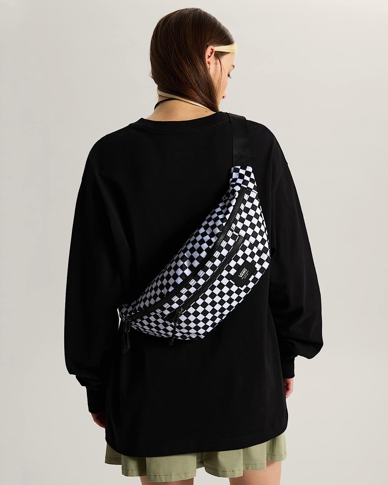 Vans Ward Cross Body Pack - Black/White Che | Vans | Mens Fashion Bags - Northshore Newquay - Surf/Skate Shop