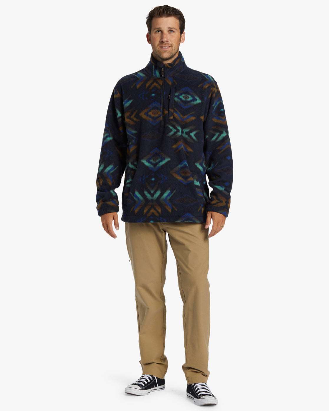 Billabong Boundary - Polar Fleece Half Zip Pullover -Navy | Billabong | Fleece