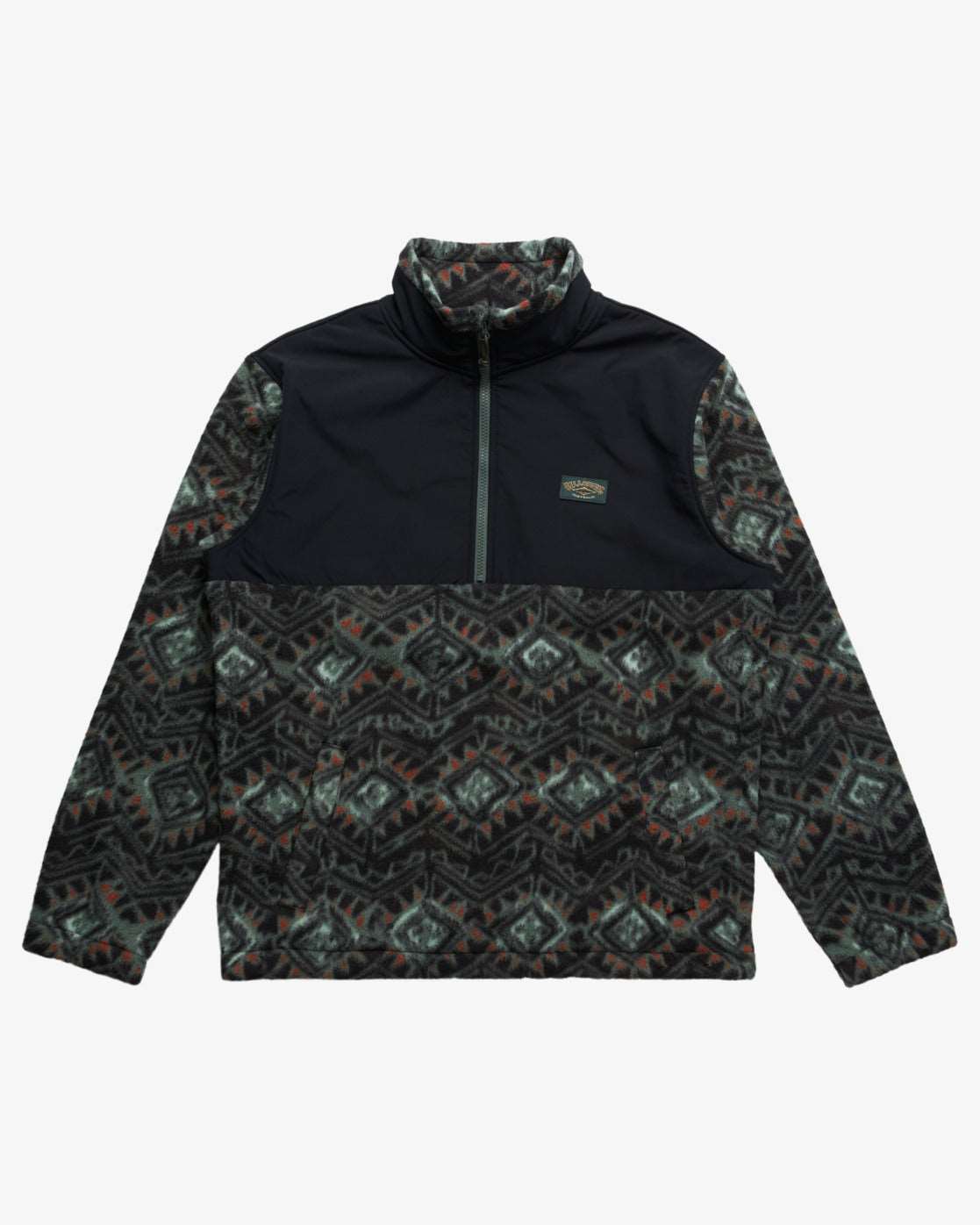 Billabong Boundary Re-issue - Polar Fleece Half Zip Pullover-black | Billabong | Fleece