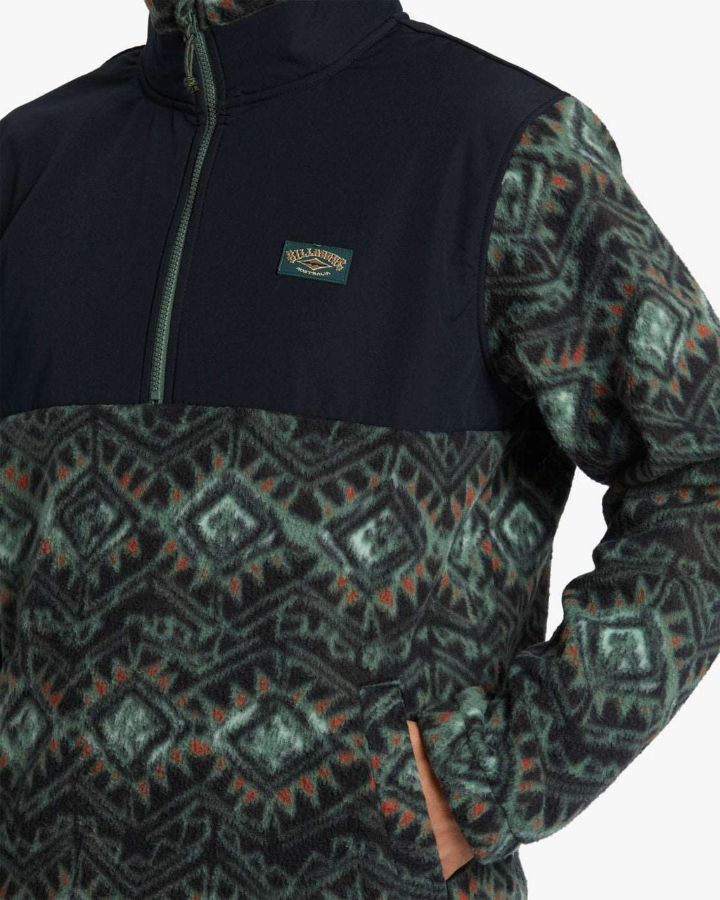 Billabong Boundary Re-issue - Polar Fleece Half Zip Pullover-black | Billabong | Fleece - Northshore Newquay - Surf/Skate Shop
