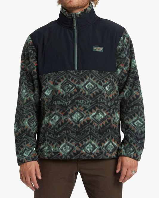 Billabong Boundary Re-issue - Polar Fleece Half Zip Pullover-black | Billabong | Fleece