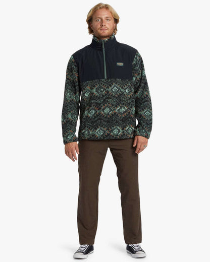 Billabong Boundary Re-issue - Polar Fleece Half Zip Pullover-black | Billabong | Fleece