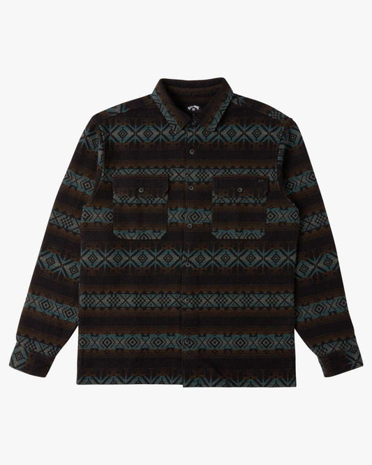 Billabong Offshore Jacquard Flannel -Black | Billabong | Fleece