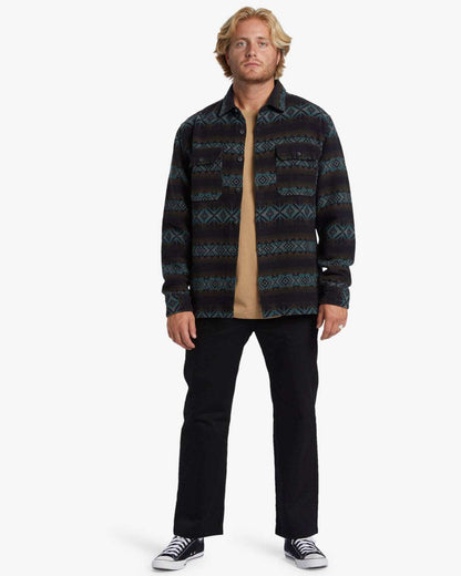 Billabong Offshore Jacquard Flannel -Black | Billabong | Fleece