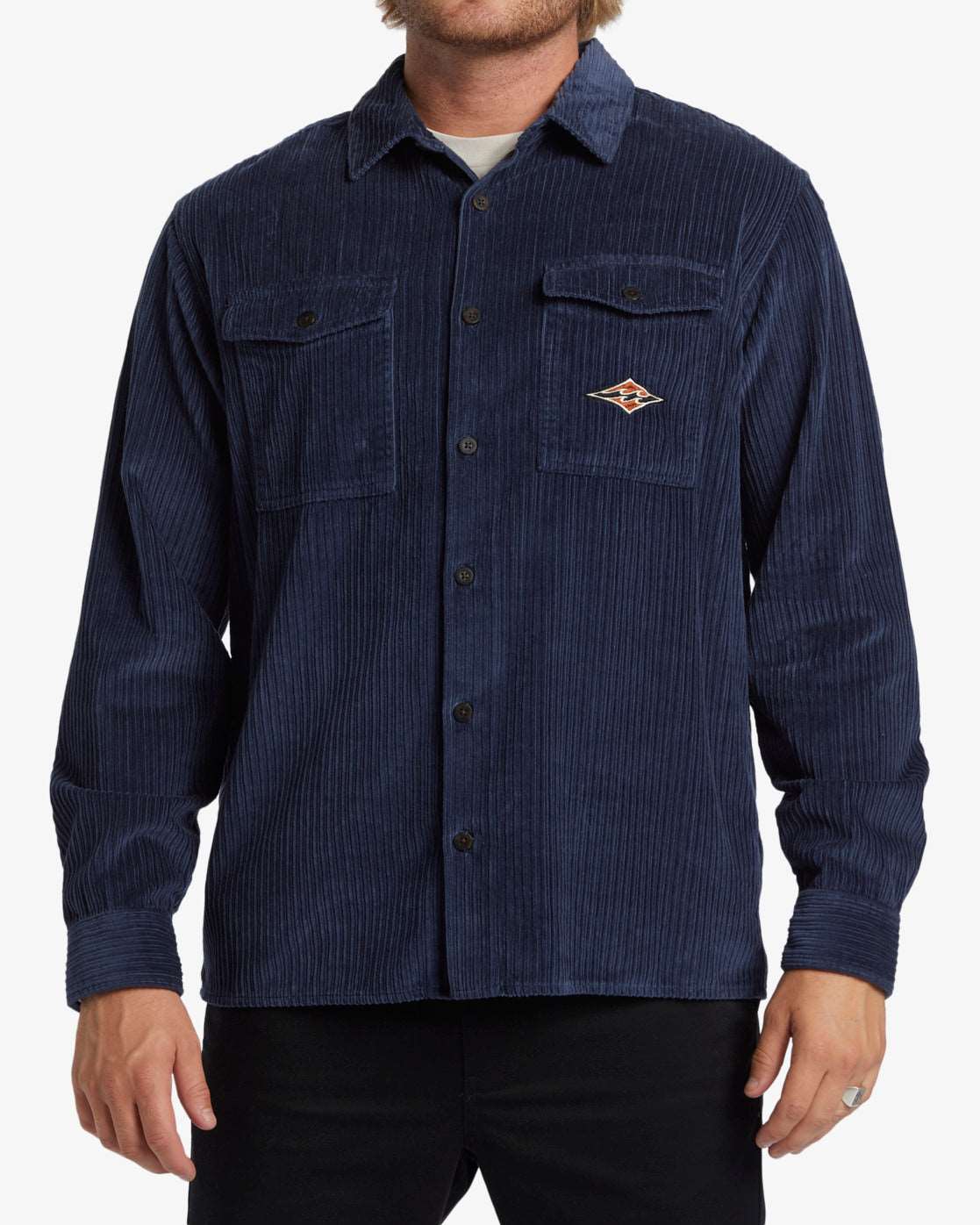 Billabong Bong Day Corduroy Long Sleeve Shirt-Dusty Navy | Billabong | Shirt