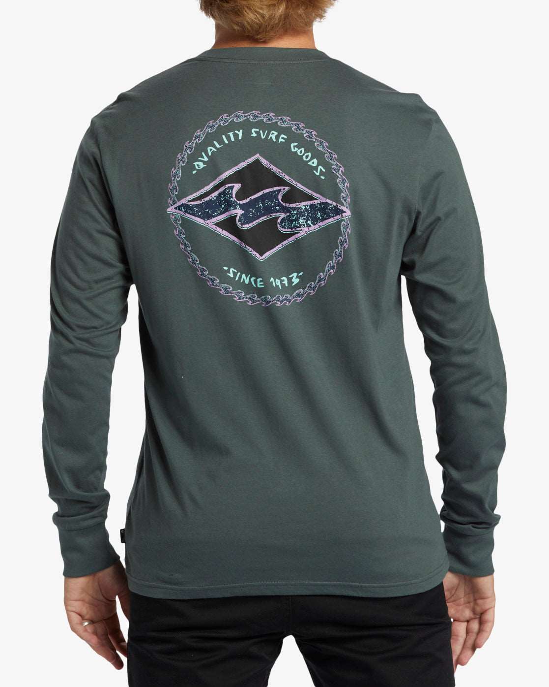 Billabong Rotor Diamond - Long Sleeves T-shirt-Slate Green | Billabong | T Shirt