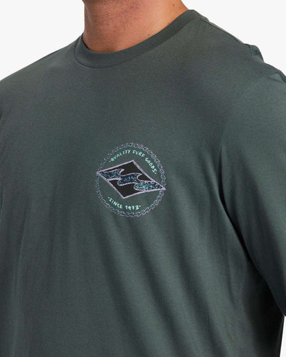 Billabong Rotor Diamond - Long Sleeves T-shirt-Slate Green | Billabong | T Shirt