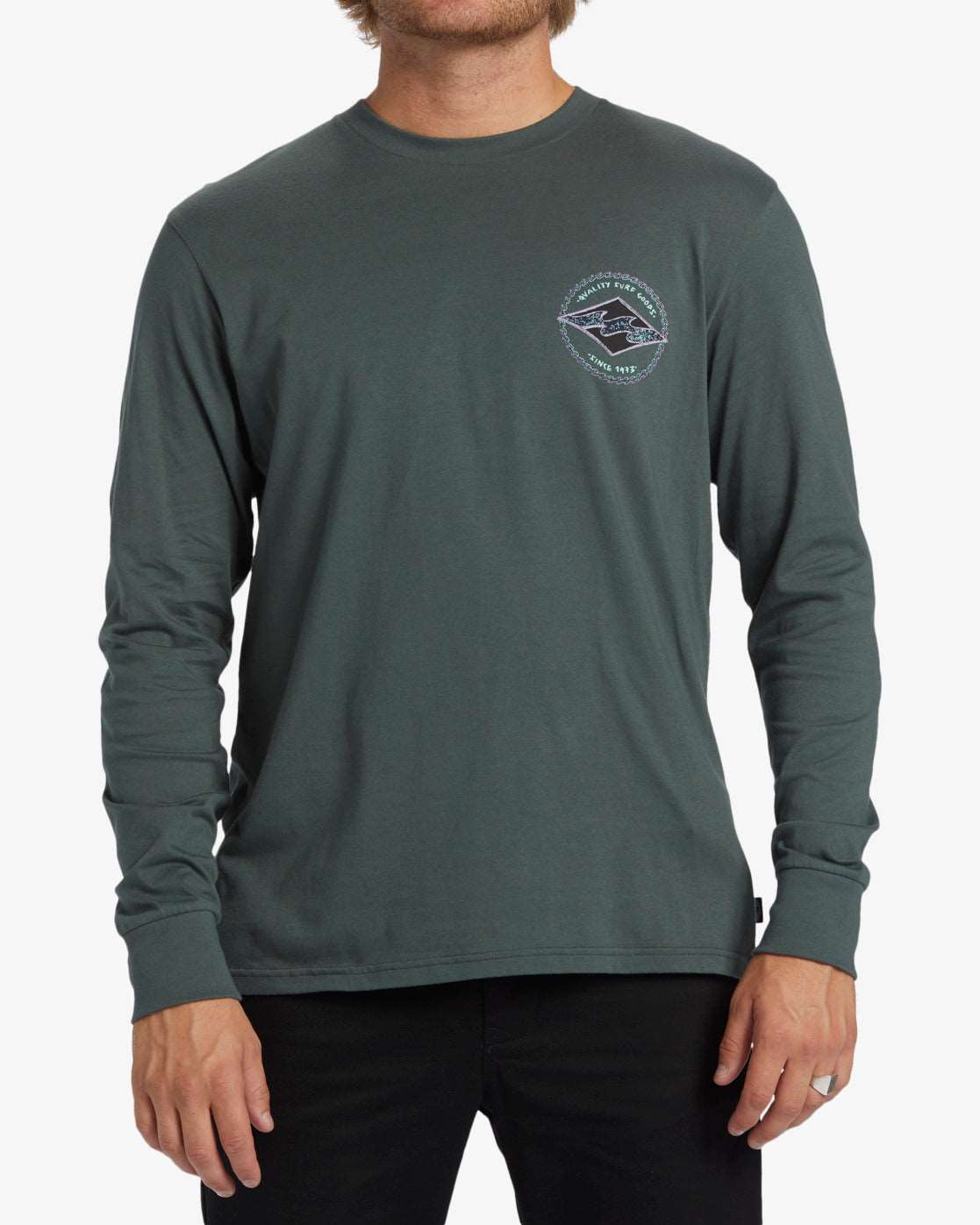 Billabong Rotor Diamond - Long Sleeves T-shirt-Slate Green | Billabong | T Shirt