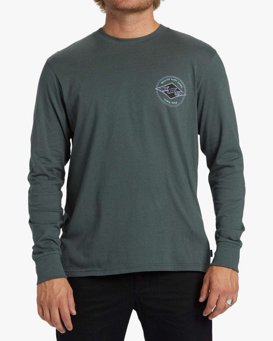 Billabong Rotor Diamond - Long Sleeves T-shirt-Slate Green | Billabong | T Shirt